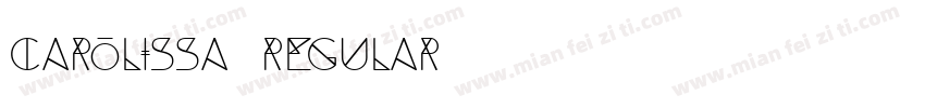 Carolissa Regular字体转换